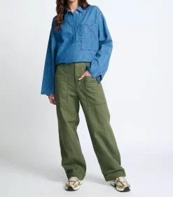 Pantalon Wideleg Wendy Kaki Soul