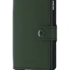 Porte-Carte Miniwallet Matte Green Black
