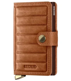 Porte-Carte Premium Miniwallet Emboss Lines Cognac
