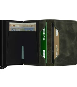 Porte-Carte Slimwallet Vintage Olive Black