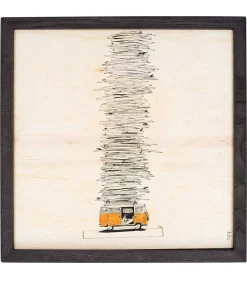 Poster Bus Avec Encadrement Noir