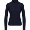 Pull Col Roule Dolcevita Navy