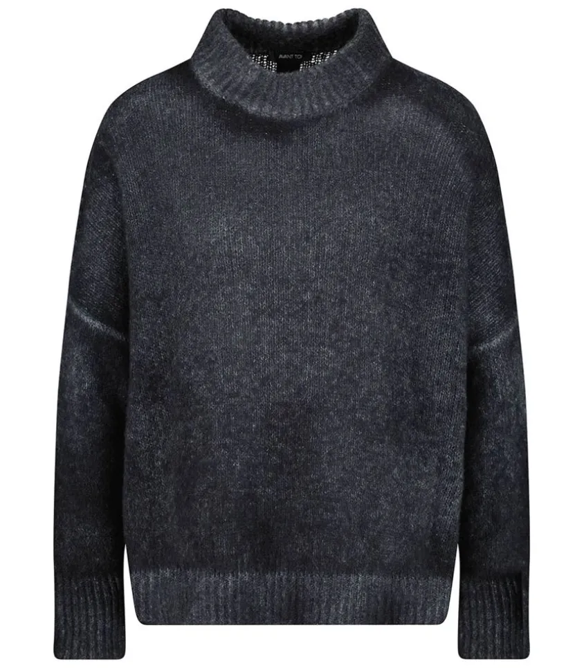 Pull En Cachemire Et Soie Nero