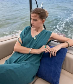 Robe Courte Alexandrie Emeraude X Jane De Boy