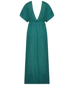 Robe Longue Empire Emeraude