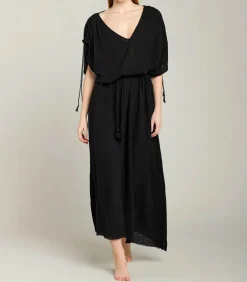 Robe Longue Kaftan Noir