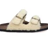Sandales Shearling Beige/Marron