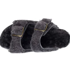 Sandales Shearling Gris/Gris