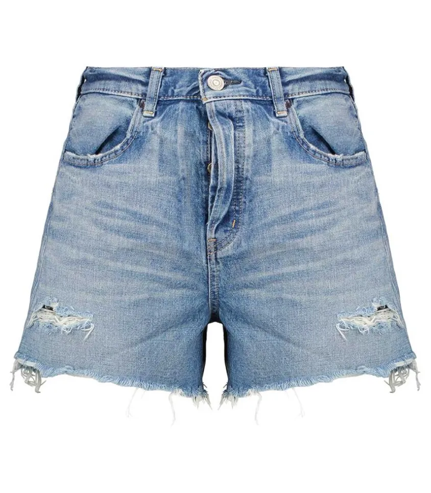 Short En Denim Pelion A Taille Haute