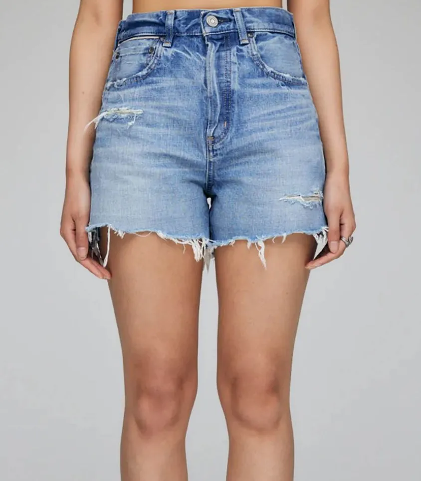 Short En Denim Pelion A Taille Haute