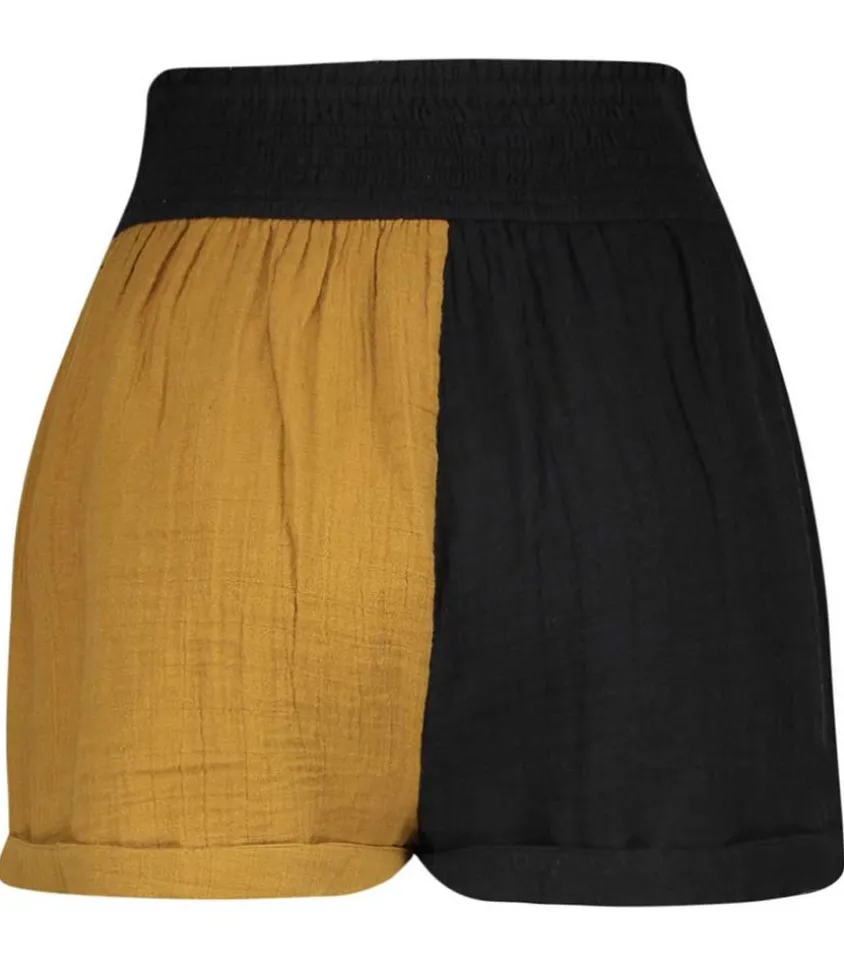 Short Paperbag Adrian Gaze De Coton Black/Masala