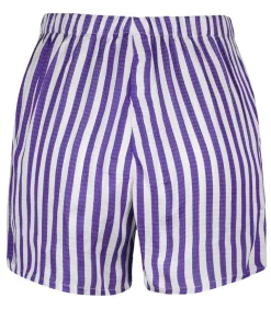 Short Shaning Rayures Violettes