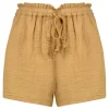 Short Starla En Gaze De Coton Khaki