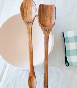 Spatule-Cuillere De Service En Acacia