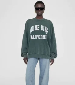 Sweat-Shirt Miles Washed Dark Sage