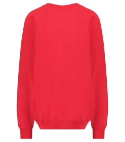 Sweat-Shirt Vintage Brode Jane De Boy Rouge