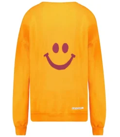 Sweat-Shirt Vintage Smile Joy X Jane De Boy Orange