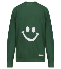 Sweat-Shirt Vintage Smile Joy X Jane De Boy Vert Fonce