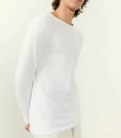 Tee-Shirt A Manches Longues Homme Bysapick Blanc