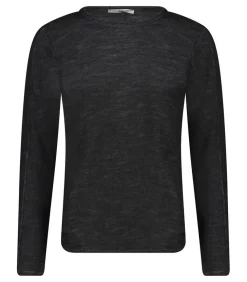 Tee-Shirt Homme Manches Longues Regular Fit Noir