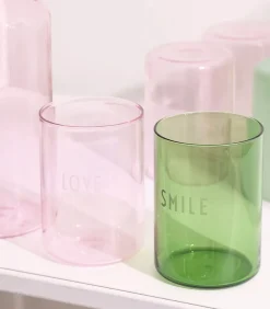 Verre Favorite Drinking Glass Smile Green